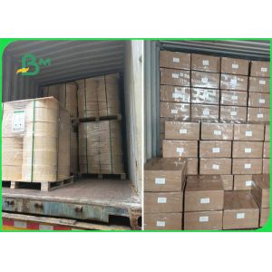 Eco - Friendly 100% Safe 15MM 60GSM MG Kraft Paper Roll For 6MM Straws