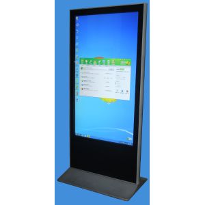 hot selling 65inch free standing touch kiosk, stand alone way finding digital