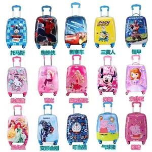 China Multicolor Childrens Pull Along Suitcase 30L With Telescopic Handle on sale