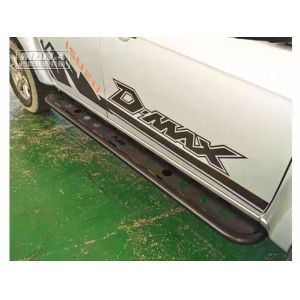 2012-2021 Isuzu Dmax Side Steps Black Off Road Step Bars With Brush