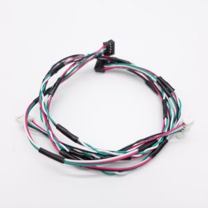 Custom Appliance UL1185 Wire Harness with Black Braided Sleeves and Silver