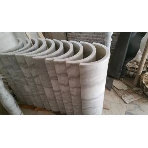 Cheap Marble Columns Guangxi White Marble Doric Columns China Carrara White Marble Pillars for sale