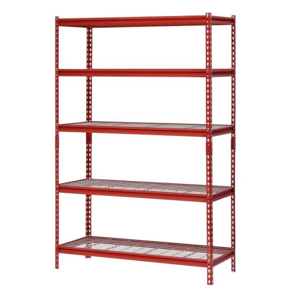 Quality Auto Repair Shop Adjustable Rivet Boltless Shelving With Wire Mesh Decking wholesale
