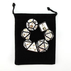 7 Skeleton Dice, Multi Faced Digital Color DND Board Game, Dragon and Dungeon