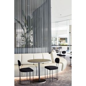 Gold Decorative Metal Coil Aluminium Alloy Wire Screen Mesh Ceiling Curtain