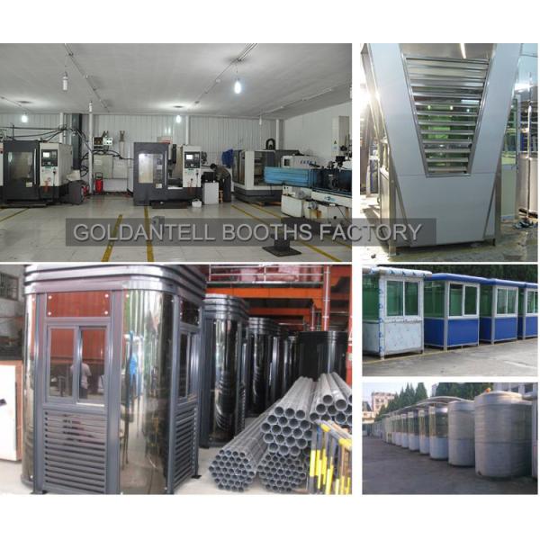 Luxury Portable Security Booth 1500x2400mm Steel Industrial Design