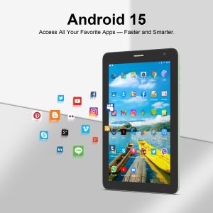C idea 7 inch Wifi Tablet with Case 8+256GB Storage Quad Core Processor 600x1024