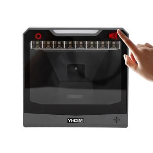 Black Hands Free 2D Barcode Scanner Omnidirectional For Retail Store Supermarket
