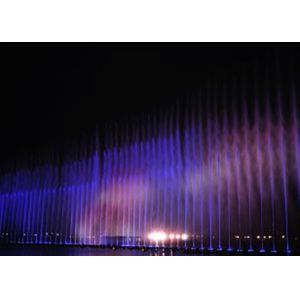 Beautiful Dancing Water Show , Led Color Changing Fountain With Air Nozzle
