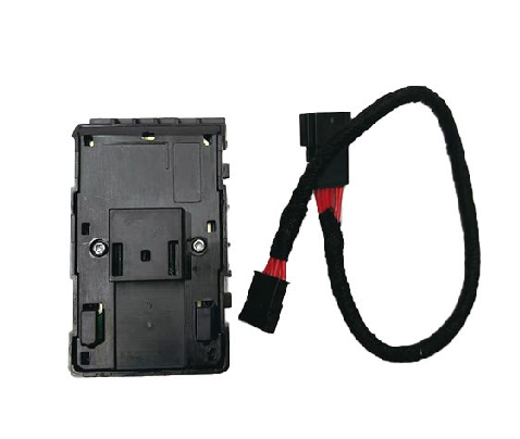 Tesla Driver Side Window Switch Matte Black with Wire 1081037-02-G