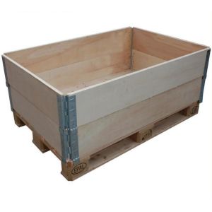 Customized Logo Wooden Pallet Crates Stackable Wooden Crates Dangerous Goods