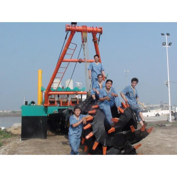 8 M Dredging Depth Small Cutter Suction Sand Mining Dredging Dredger With Equiped Spud Carriage