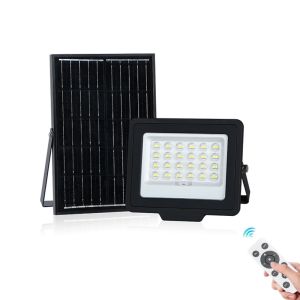 China KCD Industrial Aluminum 100w 200w 300w Security Solar Flood Light High Lumen Rechargeable Solar Floodlights on sale