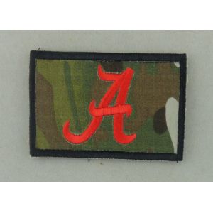 Customized Police Rubber PVC Patch with Raised Logo / Magic Tape