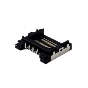 Half Body Mid Mount Right Angle RJ45 Connector Ethernet Female Jack Latch Down