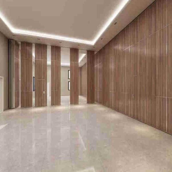 Folding Removable Soundproof Partition Wall 85mm Thickness Melamine Surface