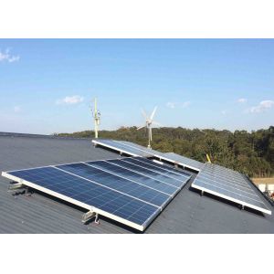 Cheap Safe Home Wind Turbine System , 5kw Wind Turbine Generator With Solar Controller Inverter Guyed Tower for sale