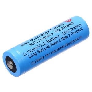 China Max Discharge Current 500mA Li SOCL2 Battery 26x100mm Long Self Life Rate 2 Percent Suitable for Industrial Applications on sale
