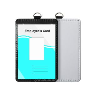 DIY Design Work ID Card Holder Customized Logo Business Card Protector