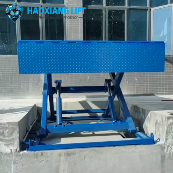 Fixed Scissor Lifting Platform - Large Custom Platform + Space-Saving - Higher