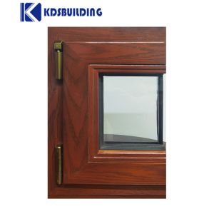 KDSBuilding Sound Proof Aluminum Clad Wood Window with Double Glazed Glass alloy