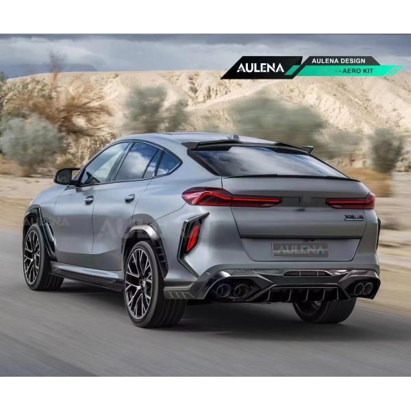 SUV Bmw X6 Body Kit Carbon Fiber X6M Front Bumper Lip Splitter Spoiler Side