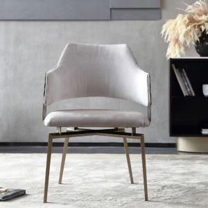 Ergonomic Fabric Ultra Modern Dining Chairs 62*57cm Upholstered