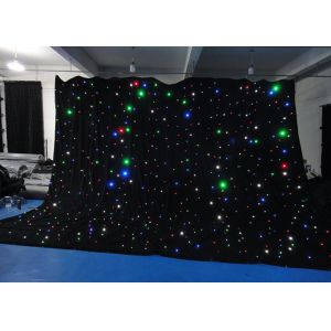 RGBY LED Stage Backdrop , LED Star Cloth Backdrop For Wedding Decoration