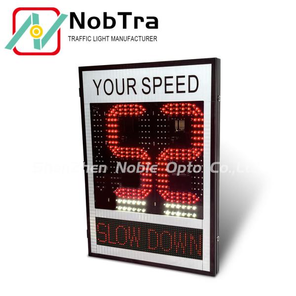 Customer OEM Radar Traffic Speed Sign With Red&Amber LED