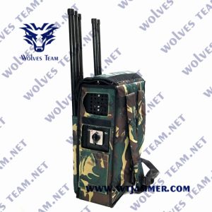 IP65 Powerful Backpack Cell Phone Jammer GPS GSM DCS 3G 4G 5G Blocker Coverage