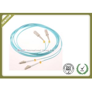 LC - SC OM3 Fiber Optic Patch Cord Multimode Duplex 30m 50/125 10Gb Aqua