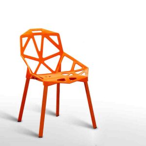 Modern Kids Plastic Chairs With Integral Moulding Hollow Structure