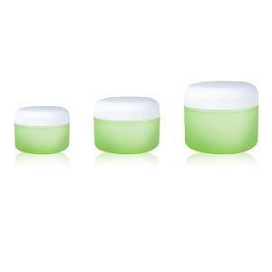 50g 100g 200g PP Material Double-Layer Matte Face Cream Jar For Face Creams And