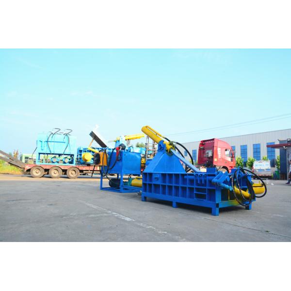 Horizontal Metal Briquetting Machine Hydraulic Scrap Iron Baler