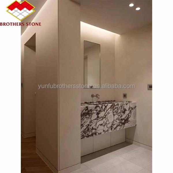 Natural Stone Decorative Sink Calcatta Viola Marble Wash Basin for Luxury Bathroom