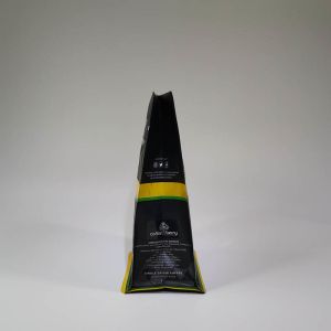 OPP 80mm Coffee Pouch With Valve , Side Gusset Pouch With Zipper