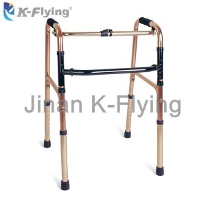 Bronze Frame Folding Rollator Walker Stand Up For Elderly Adult