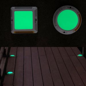 Plastic Self-luminescent Fluorescent Deck Lights Pathway Driveway Light Outdoor