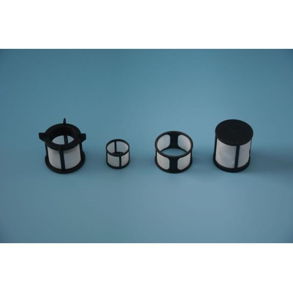 Inline Molded Plastic Filters Injected With Synthetic / Metallic Filter Mesh Material