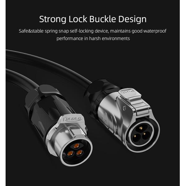 Cnlinko LP 20 2 Pin Plastic and Metal Aviation Connectors Wiring Screw Ip68 Waterproof Cable Connector