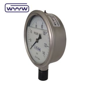 Cheap 100mm 4&quot; Liquid Oil Filled Pressure Gauge Manometer 1.6% Accuracy for sale