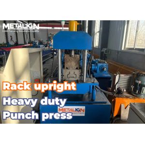 Size Auto Change Upright Rack Roll Forming Machine 15m/Min 80mm Shaft Diameter