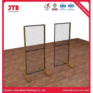 SGS Gondola Display Shelving 1500mm Black Wire Shelf With Hooks