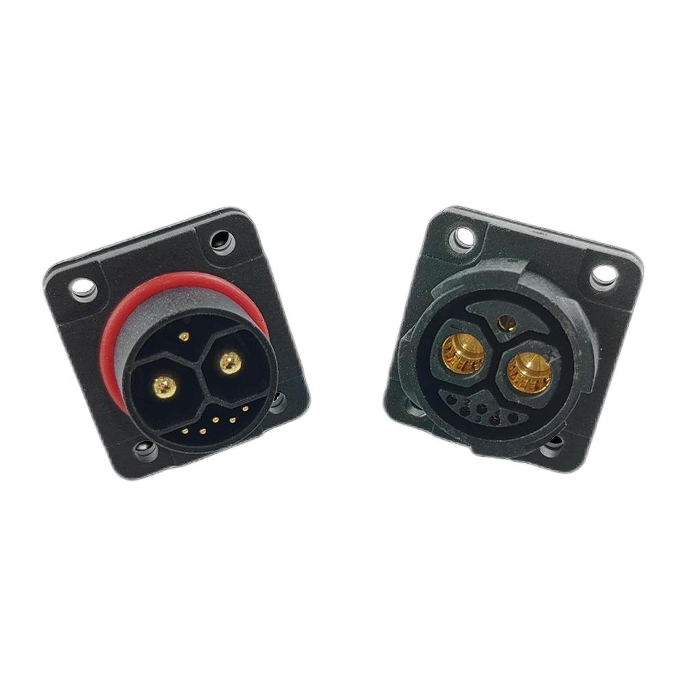 Neopower M25 80A High-Power Connector Set | IP67 Plug & Socket with Right-Angle