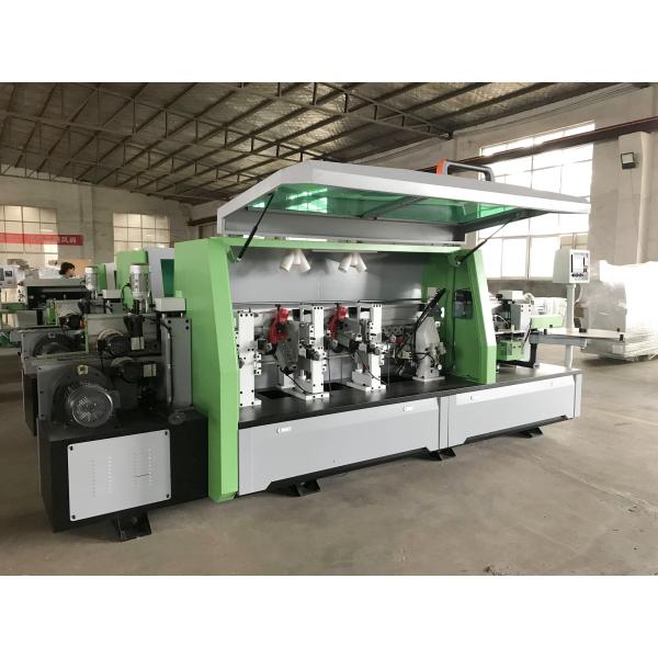Automatic Edge Banding Machine With Gluing End Trimming Double Trimming Scraping