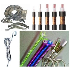 16 Spindle 1.1KW Rope Braiding Machine , 2heads Wire Braiding Machine