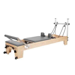 Cheap New type commerical use pilates reformer with super fiber leather for sale