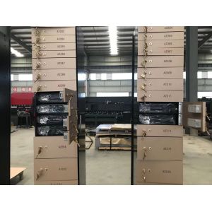 ISO Certificate 2200mm Height Gold Safety Lockers For Office