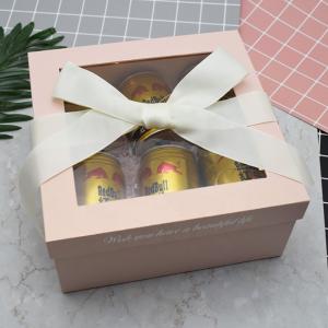 Cheap High-End Hot Selling Promotion Paper Packaging Boxes 2 Pieces Gift Box with Transparent Window for sale