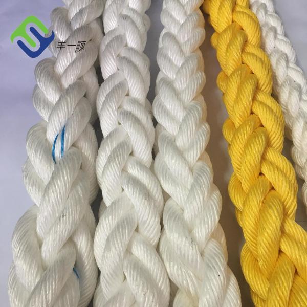 Quality Polypropylene PP 8 Strand Floating Rope for Ship Mooring with Low Elongation wholesale